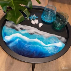 Журнальный столик из эпоксидной смолы A-8